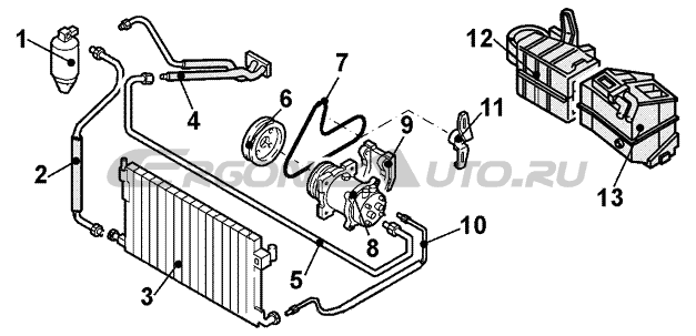 Схема кондиционера пежо 407